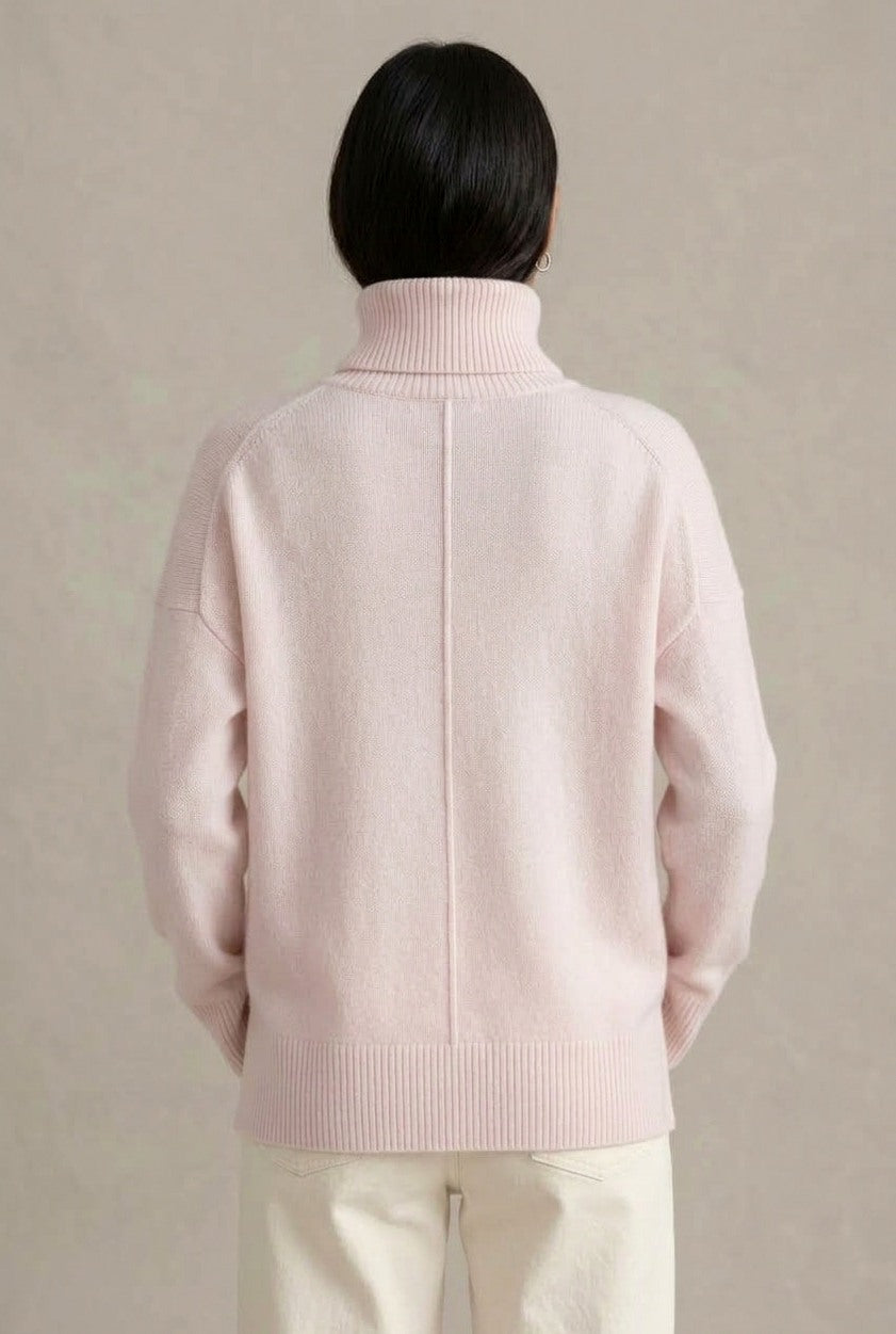 Relaxed Knit Turtleneck Sweater