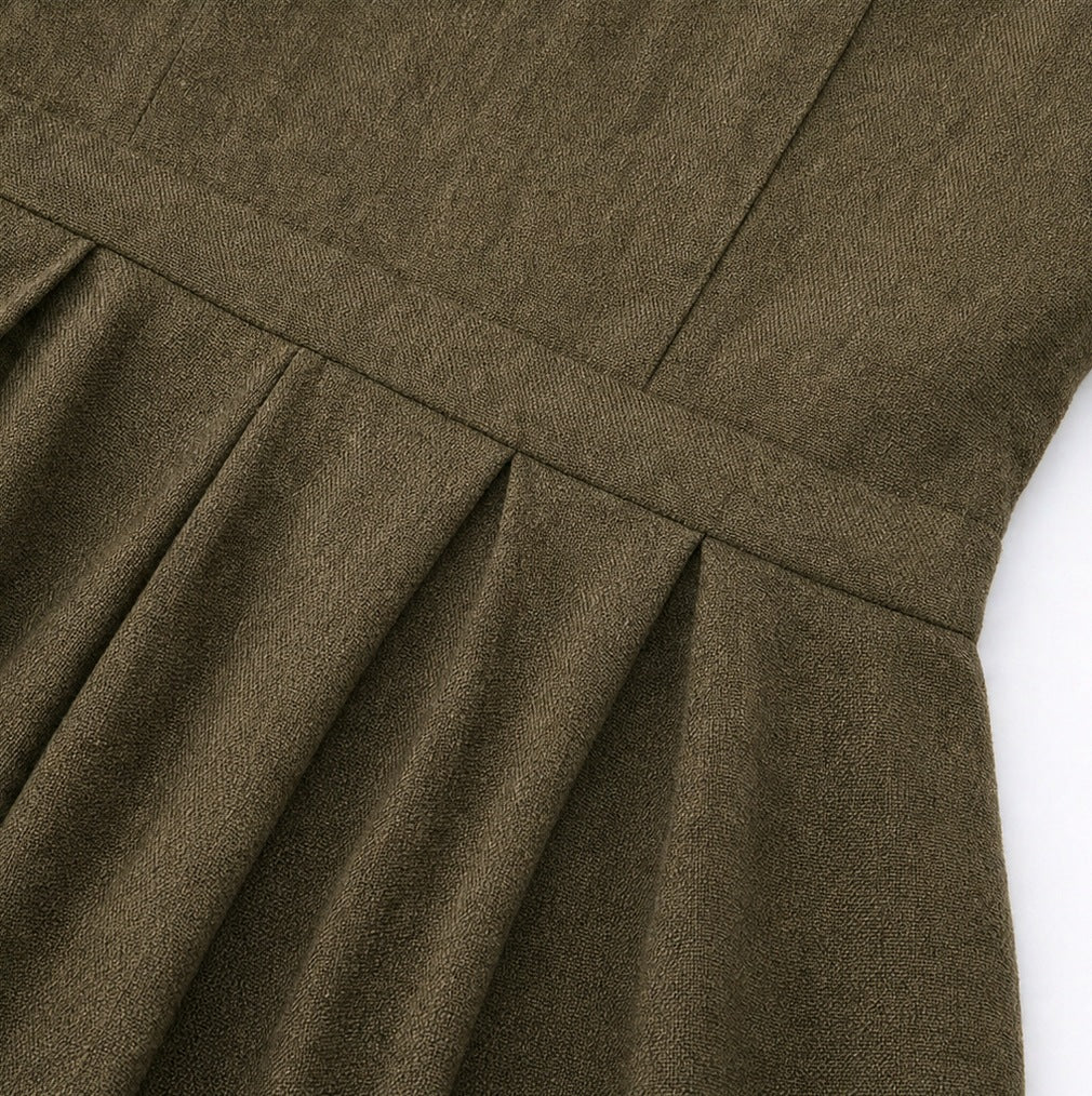 Collared Button Front Maxi Shirt Dress