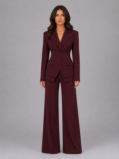Corset Blazer Pant Set