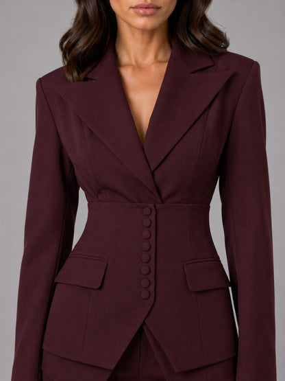 Corset Blazer Pant Set