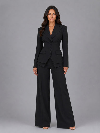Corset Blazer Pant Set