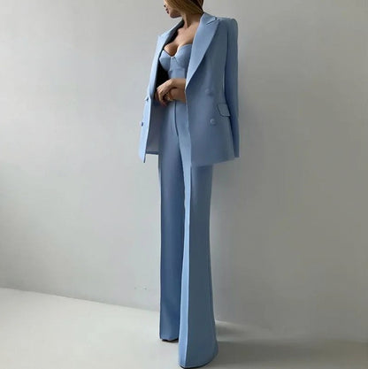 Corset Blazer Wide Leg Set