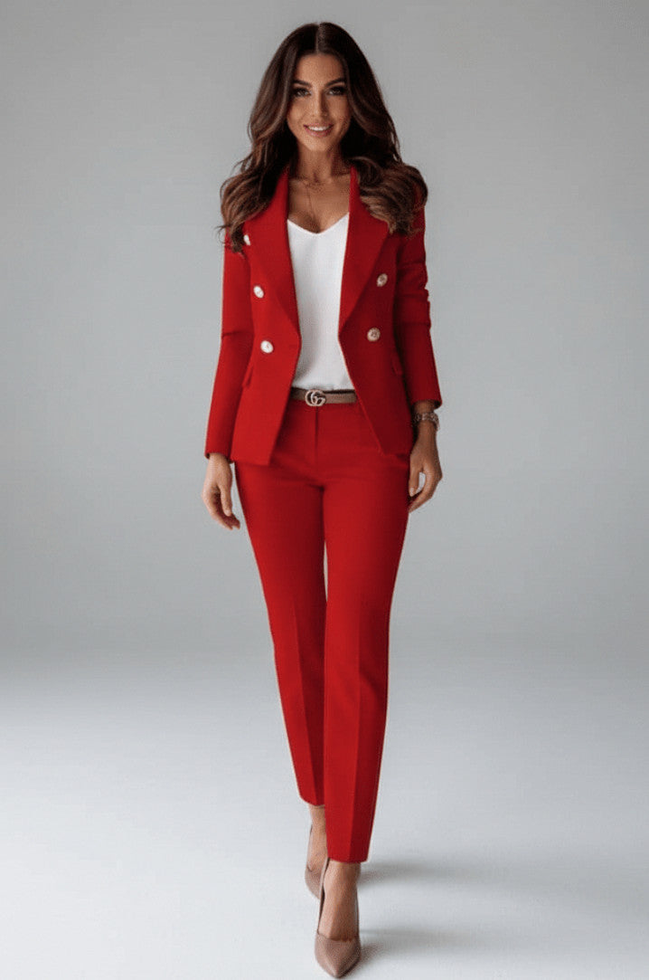 Double Breasted Blazer Matching Set