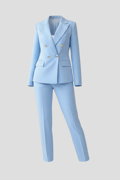 Double Breasted Blazer Matching Set