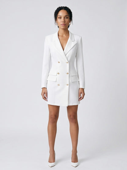 Double Breasted Blazer Mini Dress