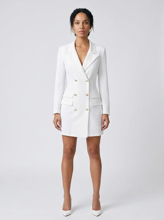 Double Breasted Blazer Mini Dress