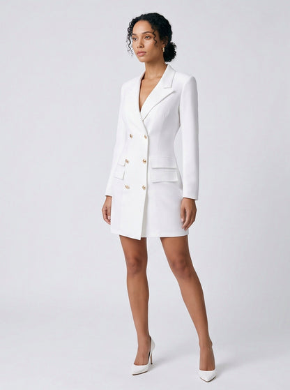 Double Breasted Blazer Mini Dress