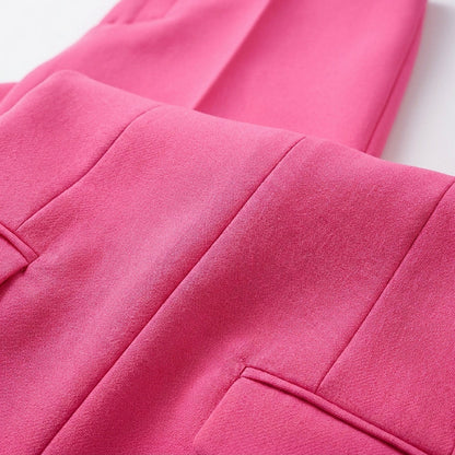 Fitted Long Sleeve Blazer Matching Set