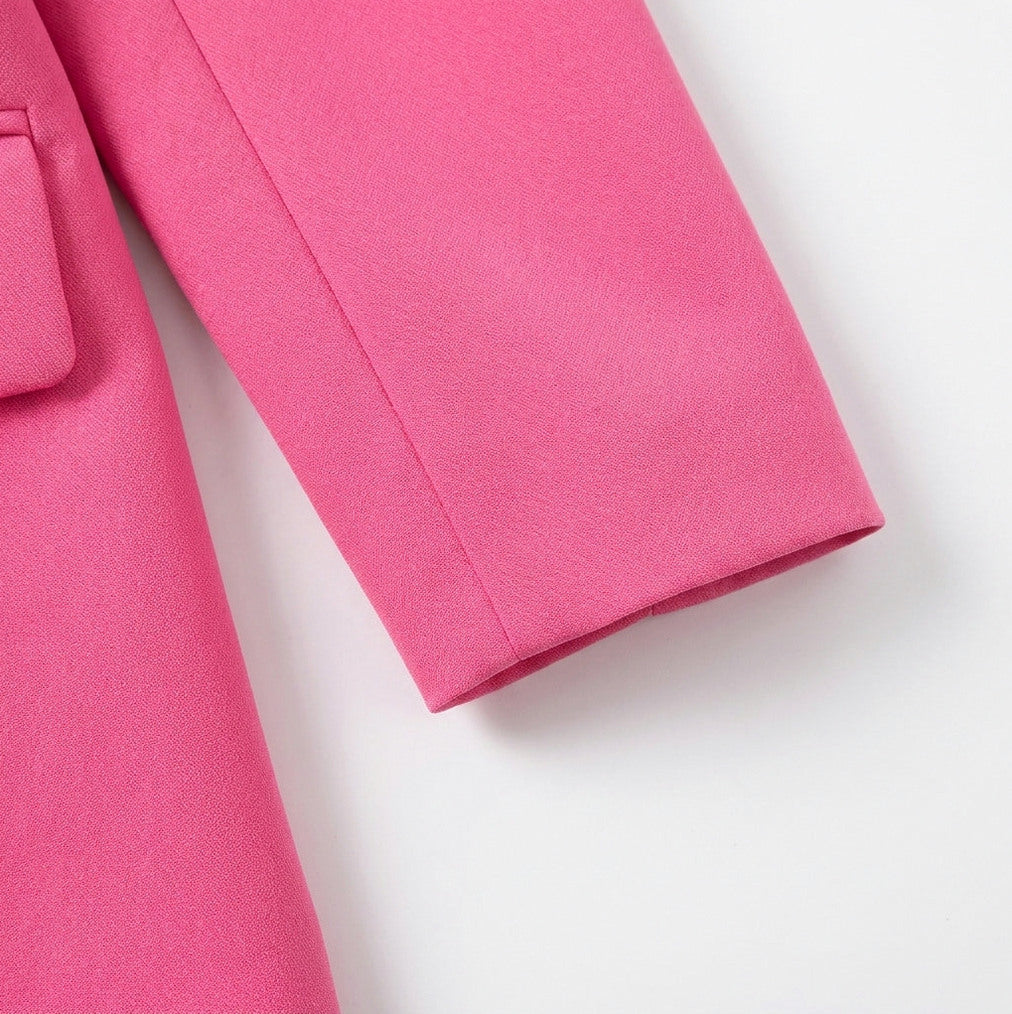 Fitted Long Sleeve Blazer Matching Set