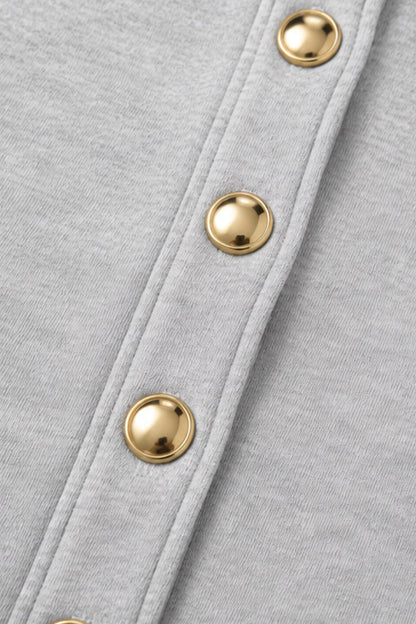 Fleece Button Front Matching Set