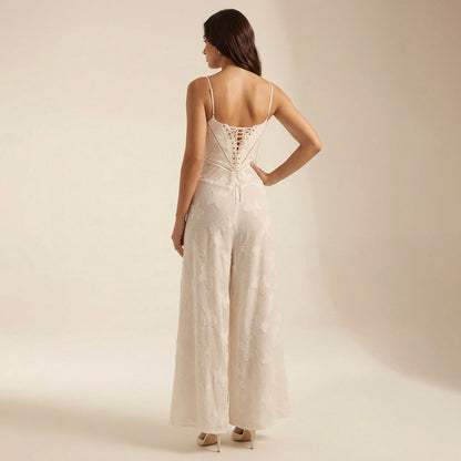 Jacquard Sweetheart Neck Maxi Dress