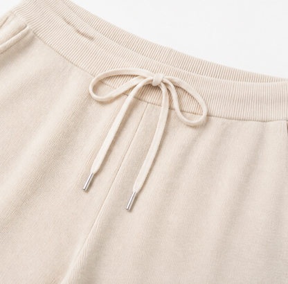Knit Collared Wide Leg Set