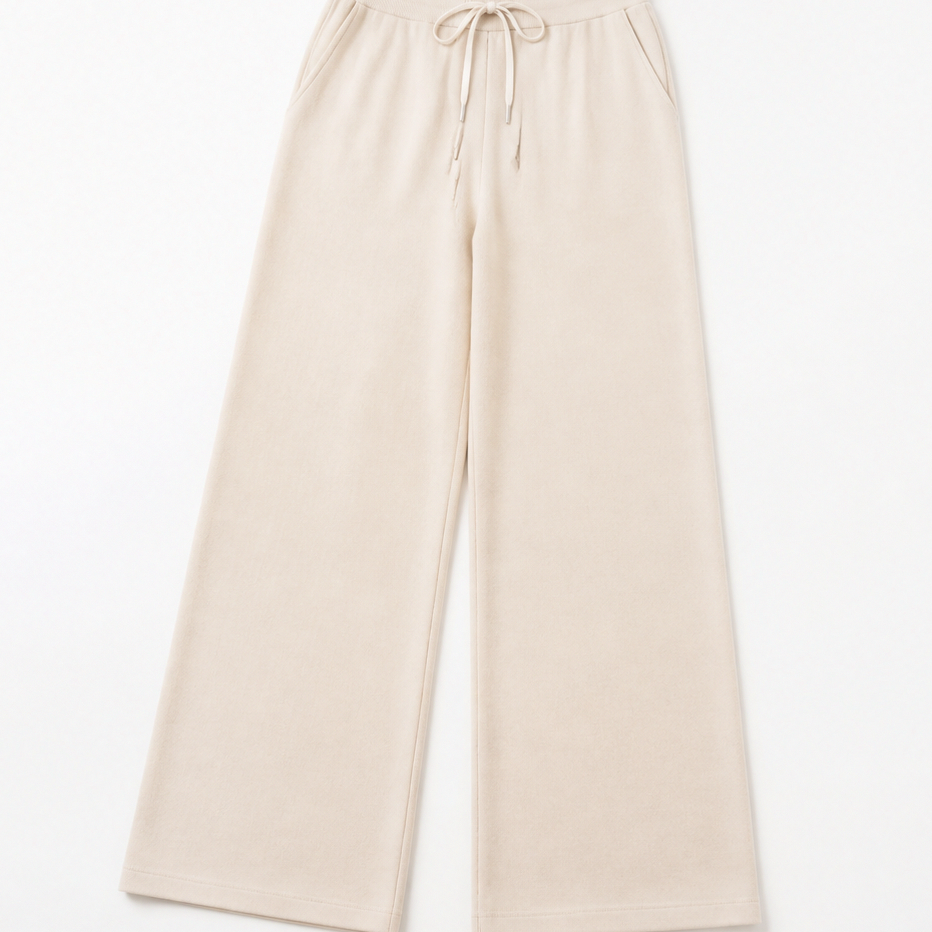 Knit Collared Wide Leg Set