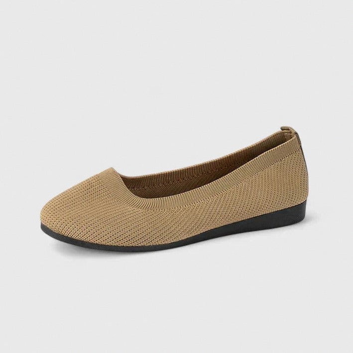 Knit Round Toe Ballet Flats