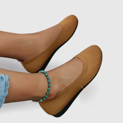 Knit Round Toe Ballet Flats
