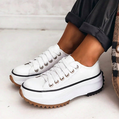 Lug Sole Platform Lace Up Sneakers