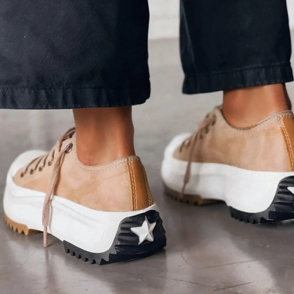 Lug Sole Platform Lace Up Sneakers