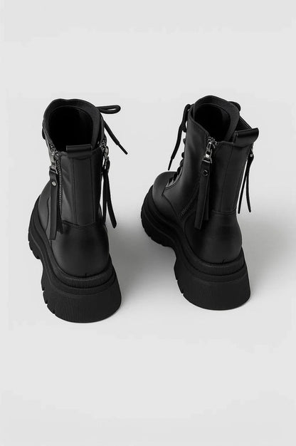 Platform Lug Sole Combat Boots