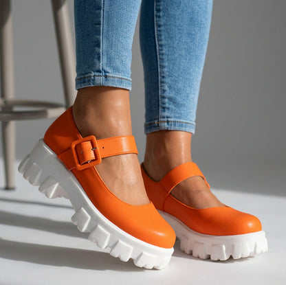 Platform Lug Sole Mary Janes