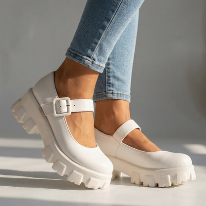 Platform Lug Sole Mary Janes