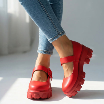 Platform Lug Sole Mary Janes