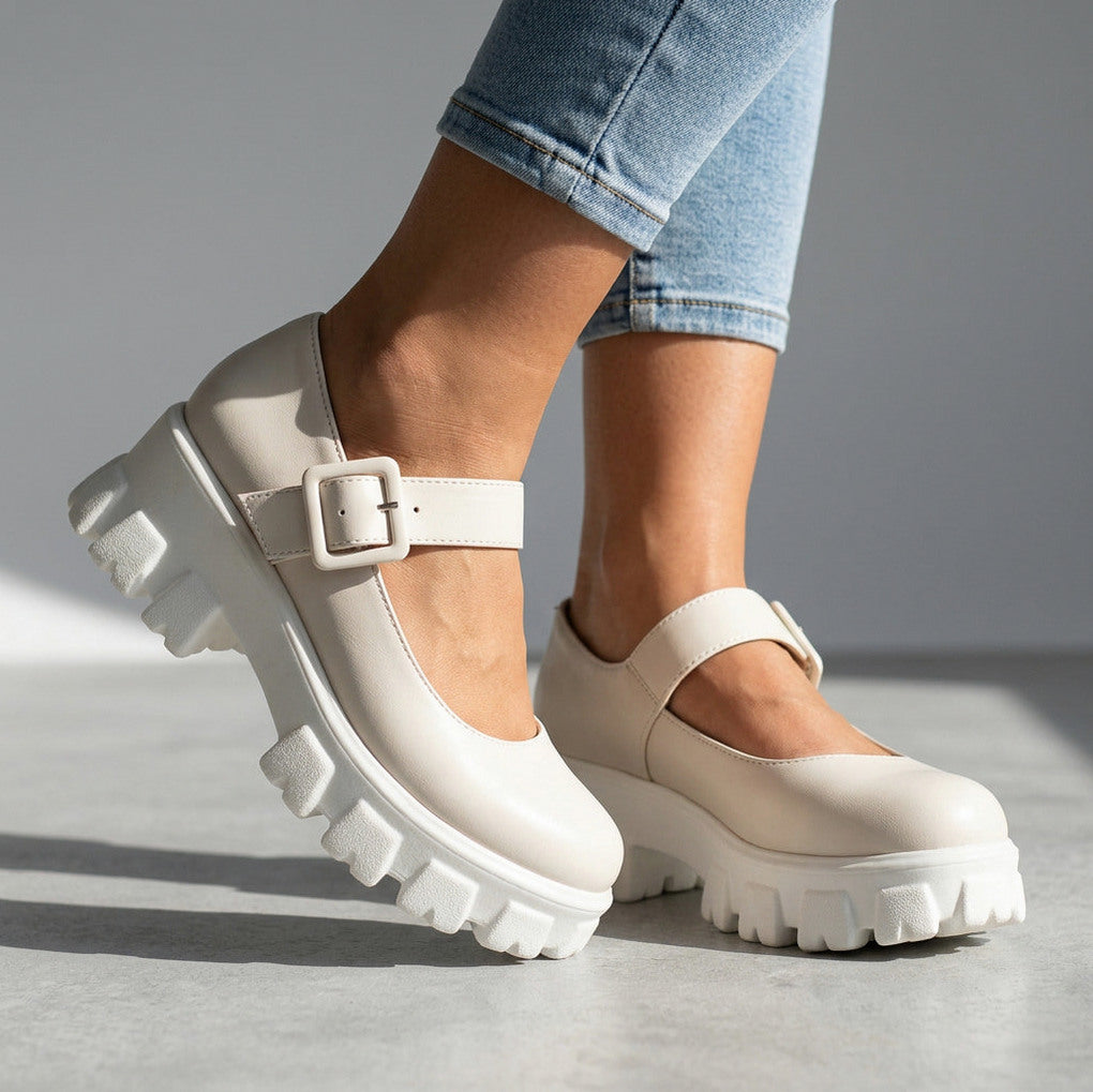 Platform Lug Sole Mary Janes