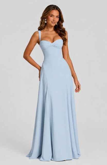 Sweetheart Twist Front Maxi Dress