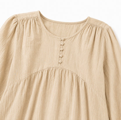 Tiered Long Sleeve Maxi Dress