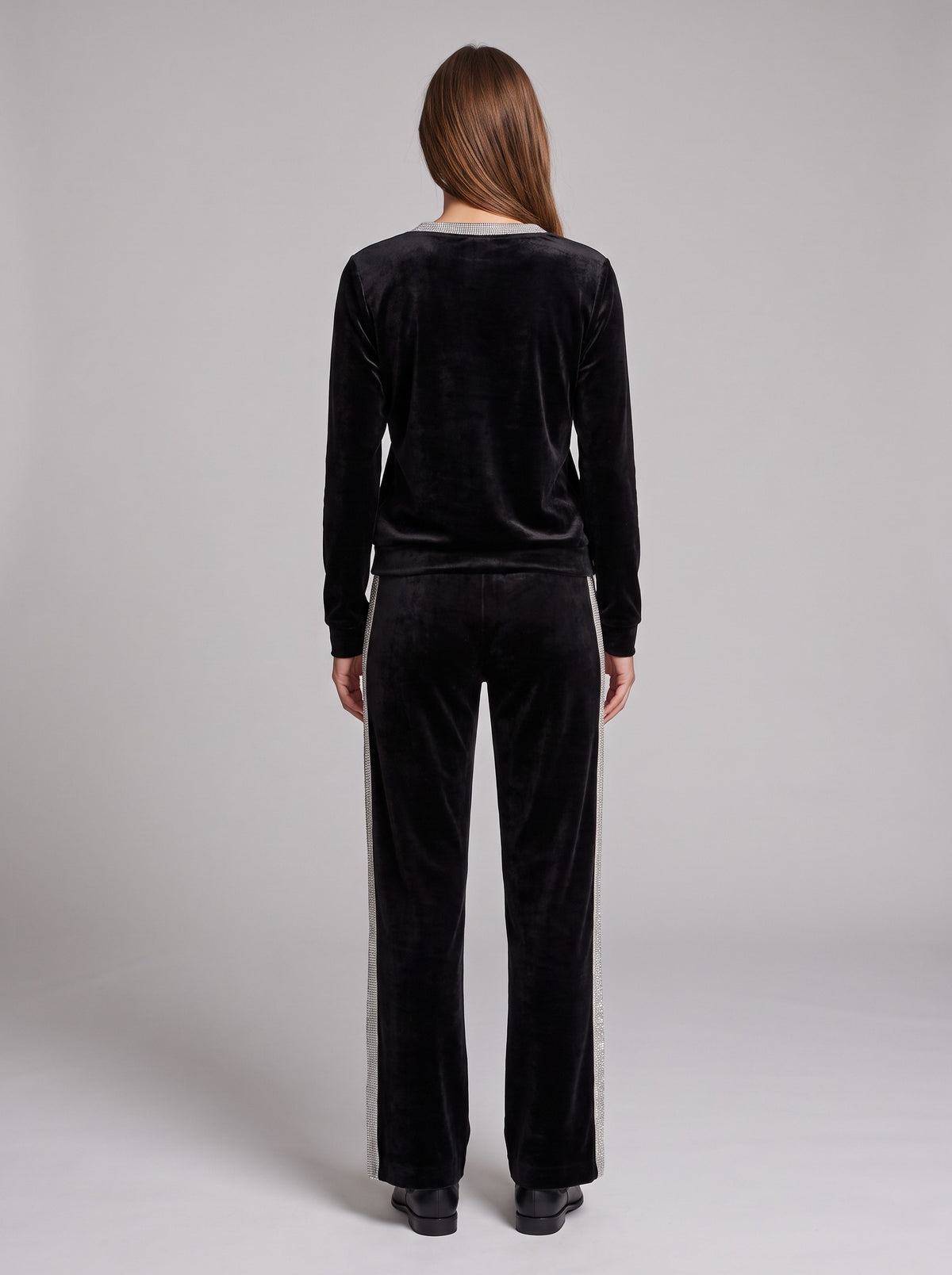 Velvet Long Sleeve Two Piece Set