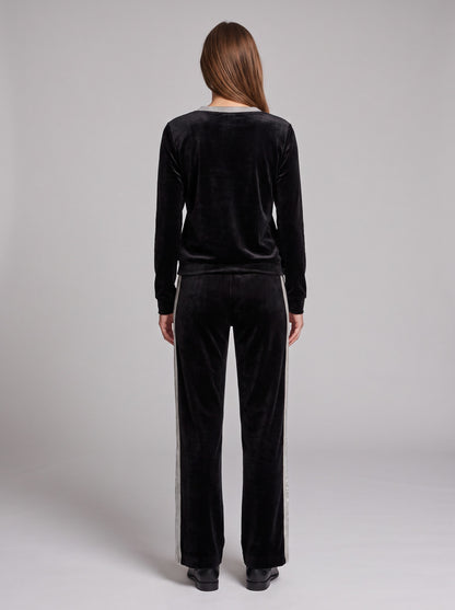 Velvet Long Sleeve Two Piece Set